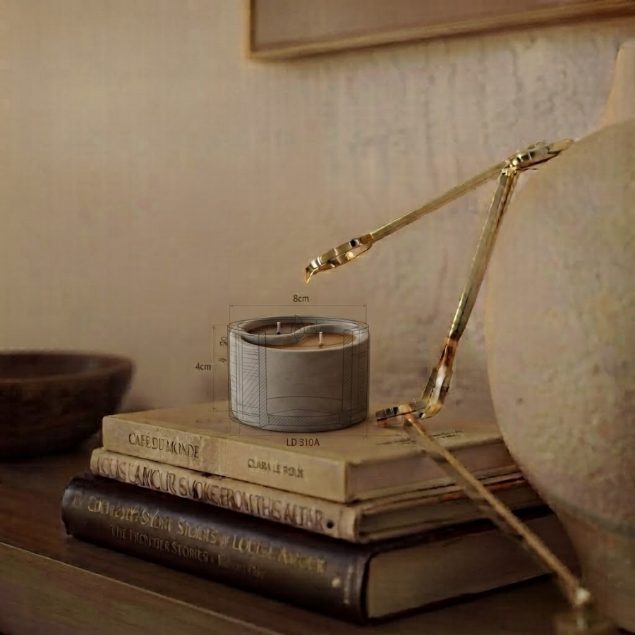 Yin Yang Candle - Sandalwood | Eterna Collection | Alcor & Mizar